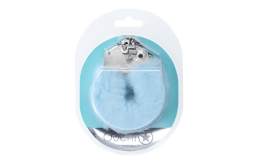 Heavy Fluffy Handcuffs Powder Blue | Comfort & Playfulness