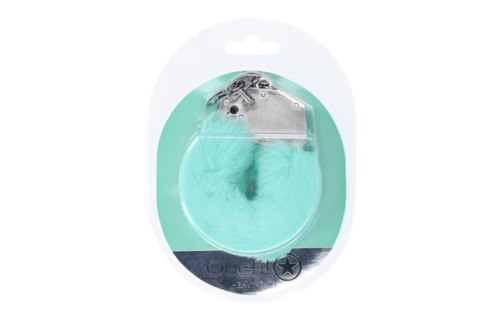 Heavy-duty Fluffy Handcuffs - Powder Green