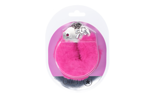 Heavy Pink Fluffy Handcuffs | Comfort & Playful Fun