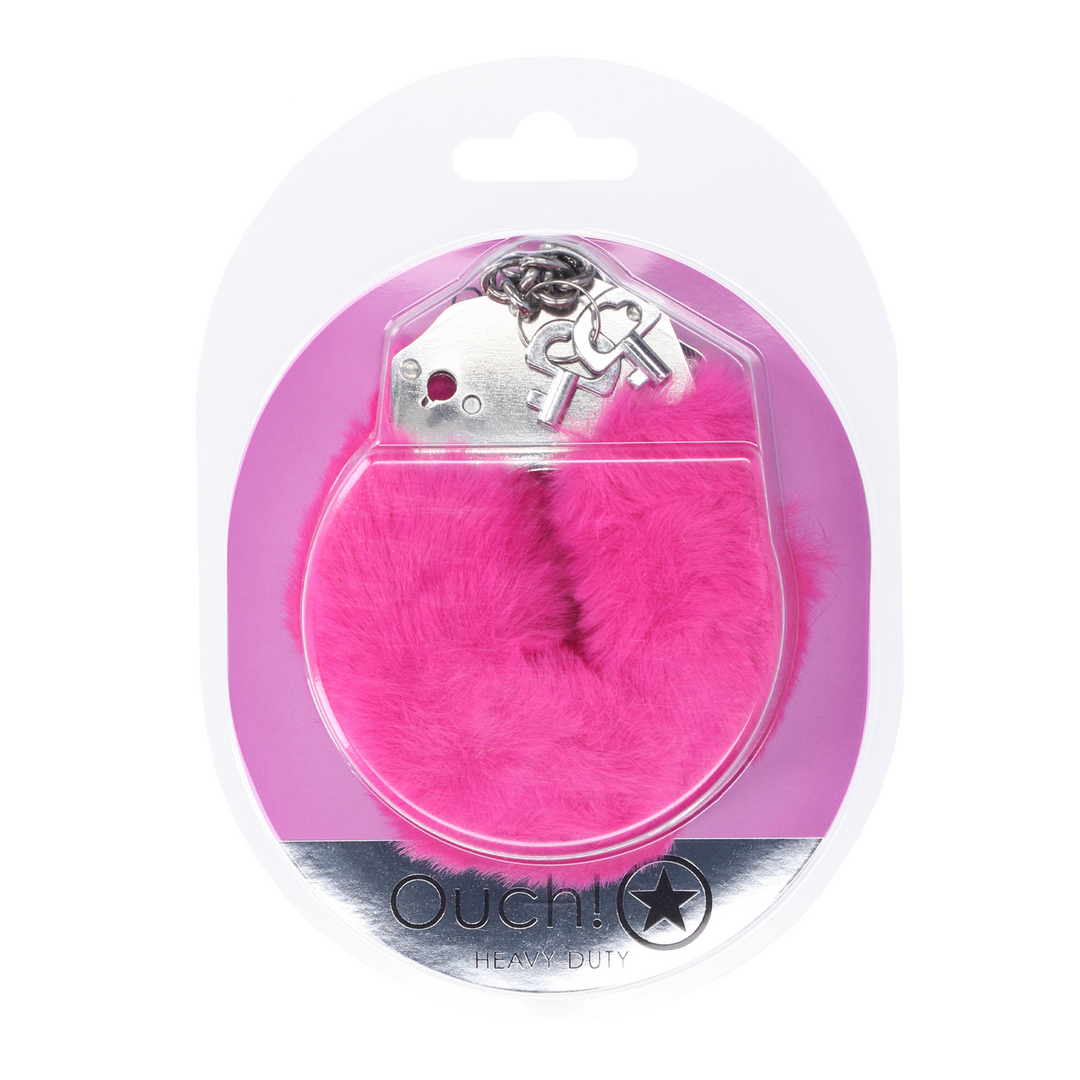 Heavy-duty Fluffy Handcuffs - Pink