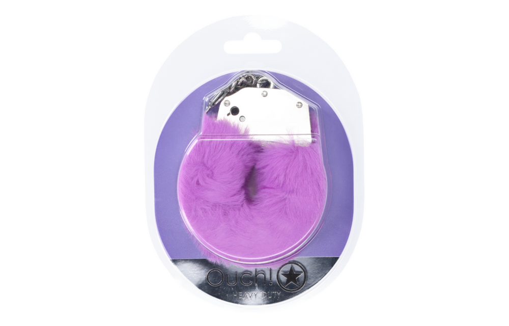 Heavy-duty Fluffy Handcuffs - Purple