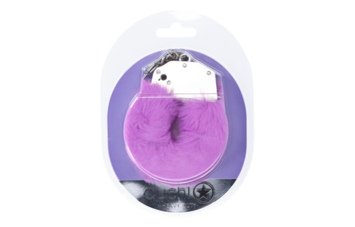 Zware Fluffy Paarse Handboeien | Veilig & Speels Bdsm Accessoire