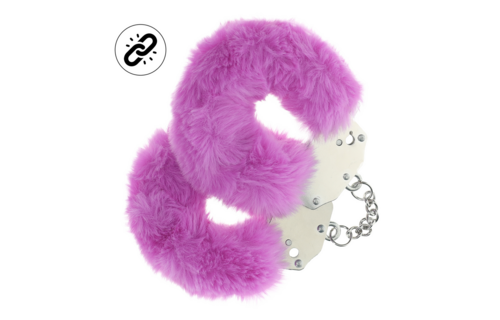 Heavy-duty Fluffy Handcuffs - Purple