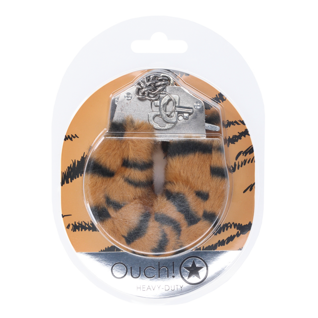 Schwere flauschige Handschellen Tiger – Sicher & verspielt Bedroom Gear