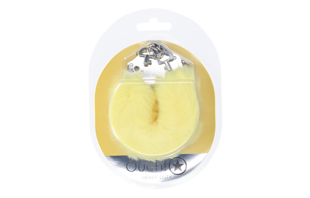 Zware Fluffy Handboeien - Geel