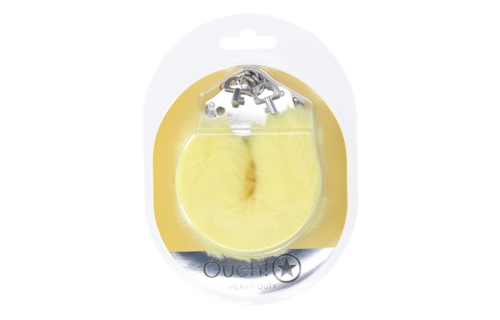 Zware Fluffy Handboeien - Geel