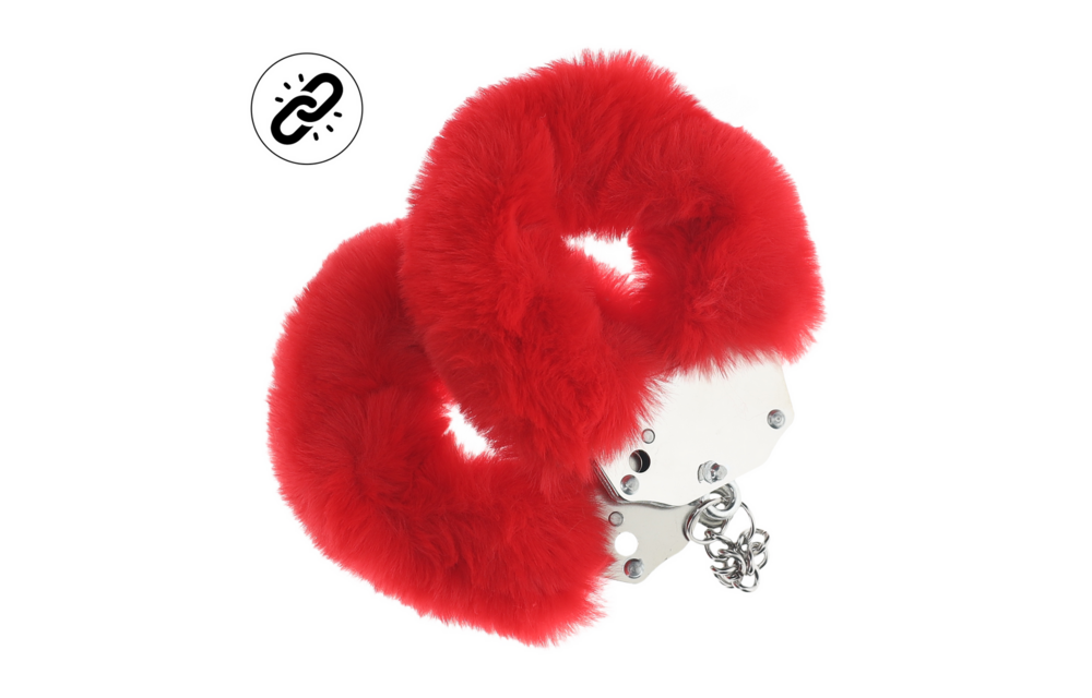 Heavy Fluffy Handcuffs Red – Playful & Safe BDSM Accessory