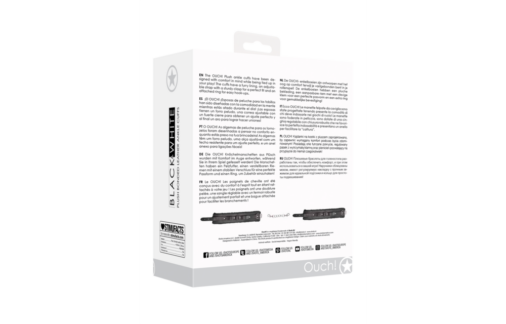 Pluche Gelijmde Leren Enkelboeien