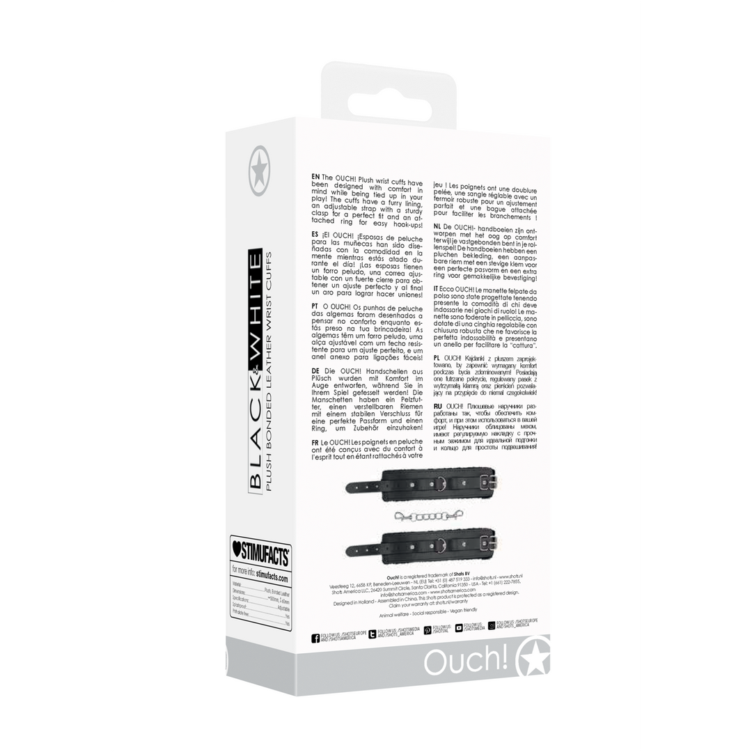 Pluche Gelijmde Leren Handboeien – Ultiem Comfort & Veiligheid