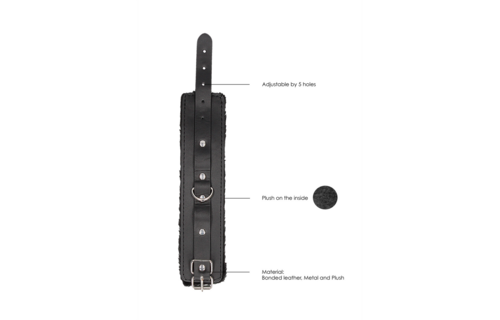 Plüsch Bonded Leder Handfesseln