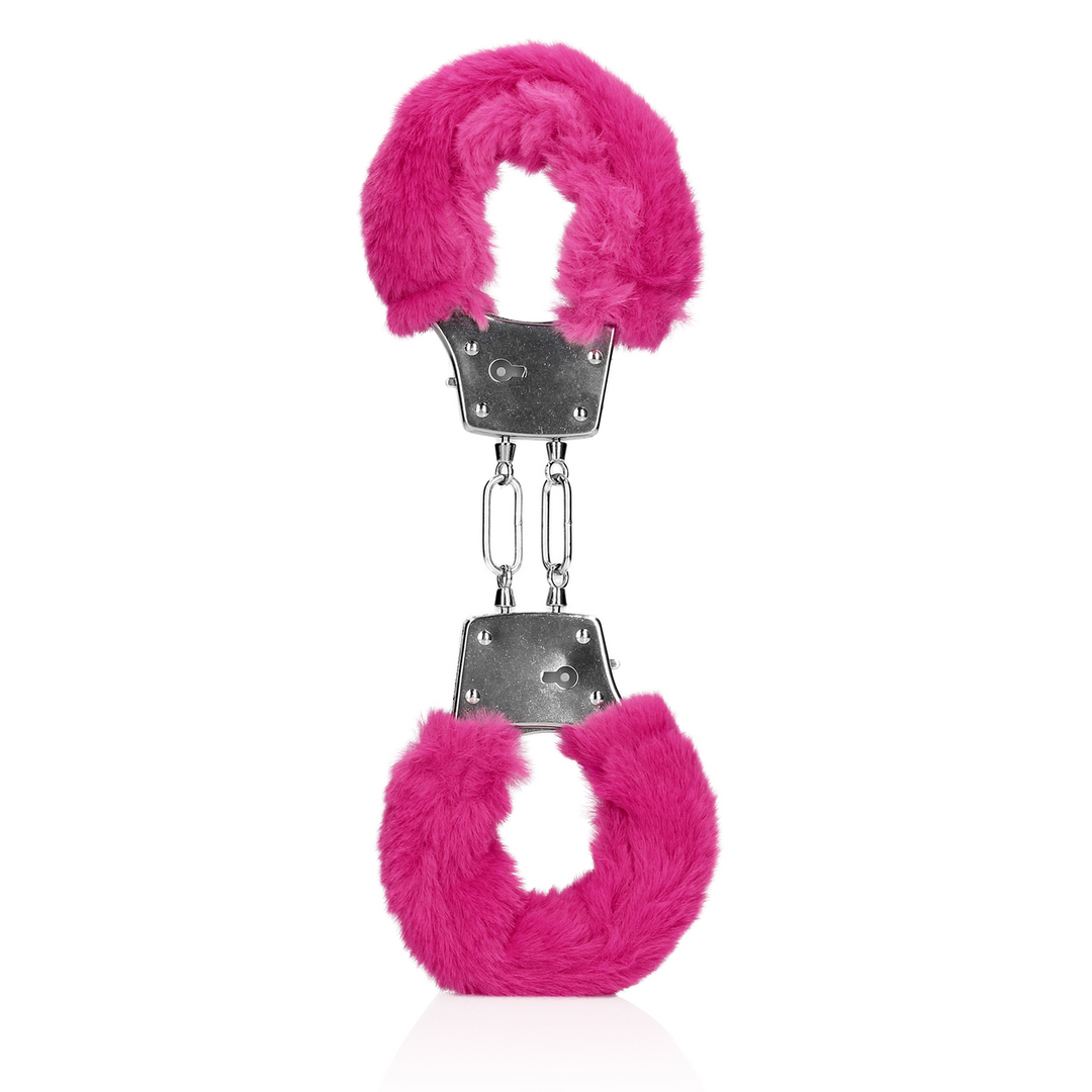 Plush Metal Handcuffs Pink | Playful & Safe Fun