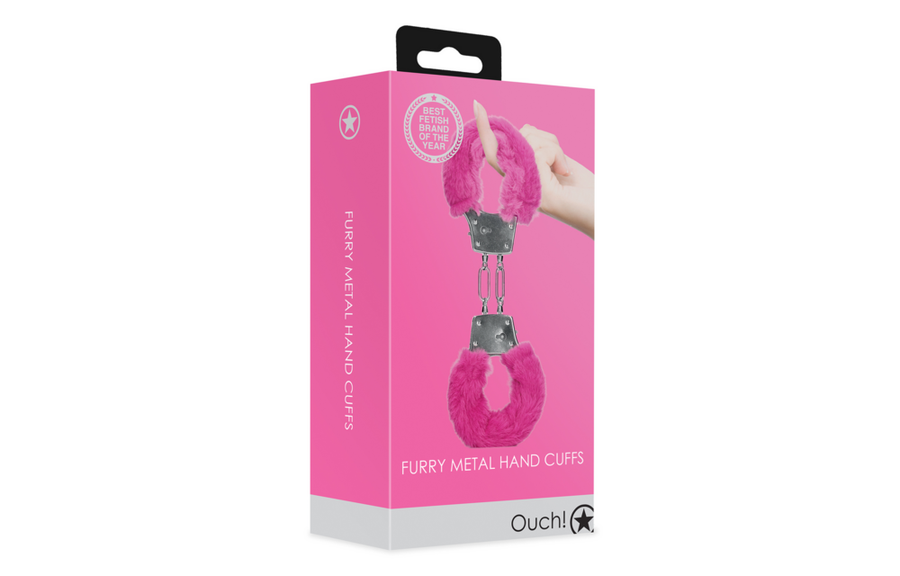 Plush Metal Handcuffs Pink | Playful & Safe Fun
