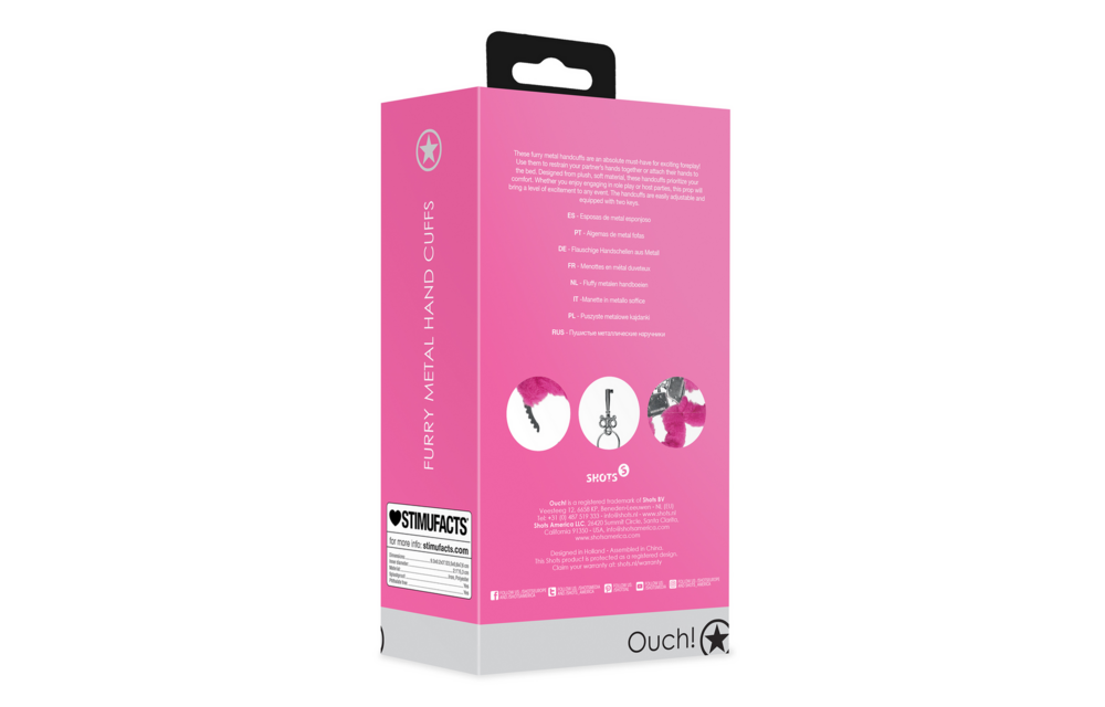 Pluche Metalen Handboeien - Roze