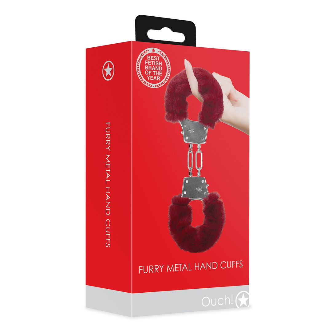 Fluffy Metal Handcuffs – Soft, Adjustable & Exciting