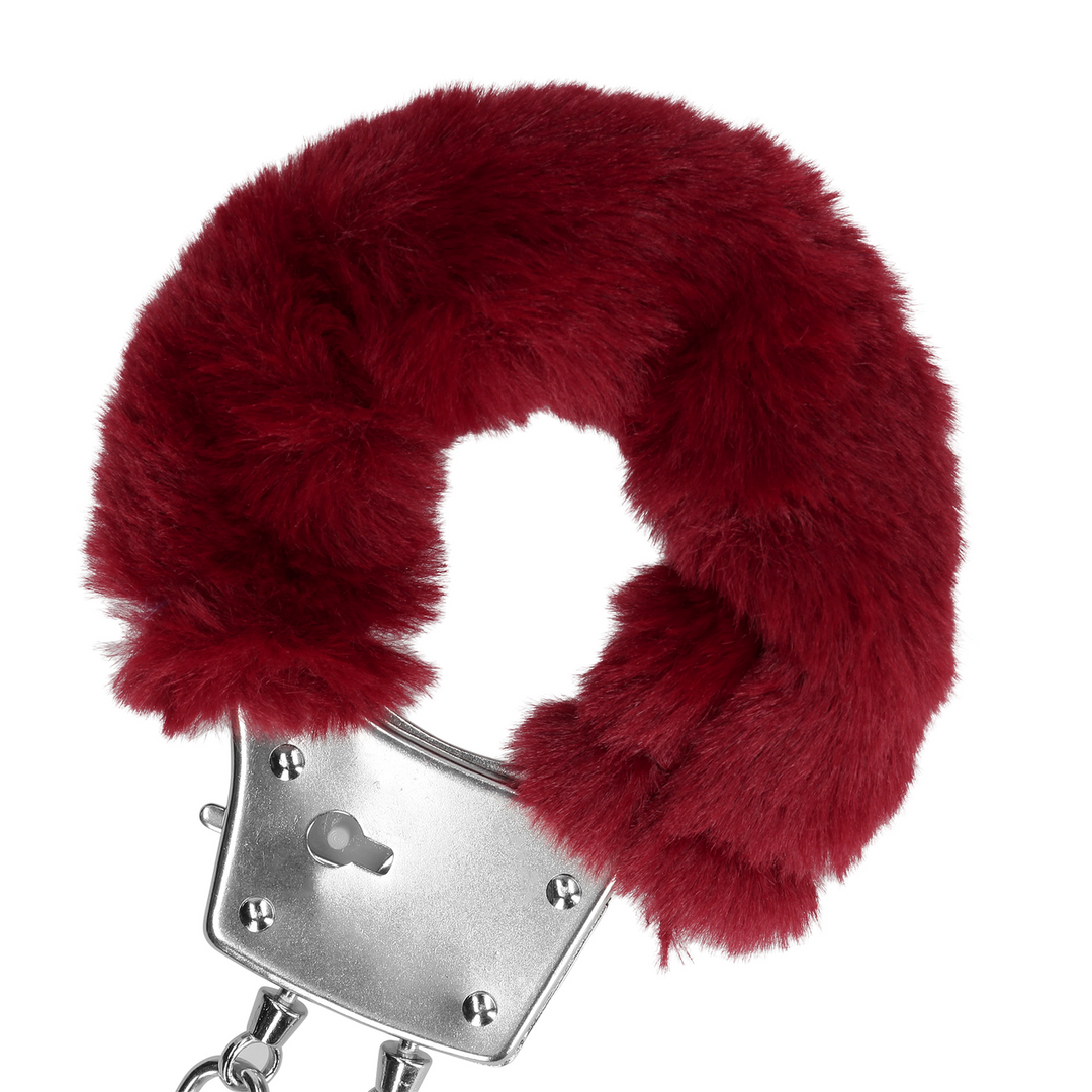 Fluffy Metal Handcuffs – Soft, Adjustable & Exciting