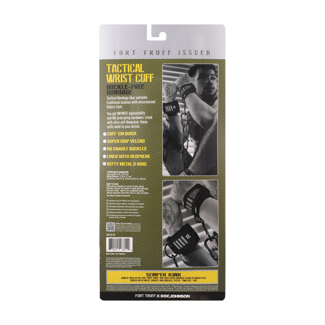 Tactical Wrist Cuffs Black/Green | Comfort & Durability