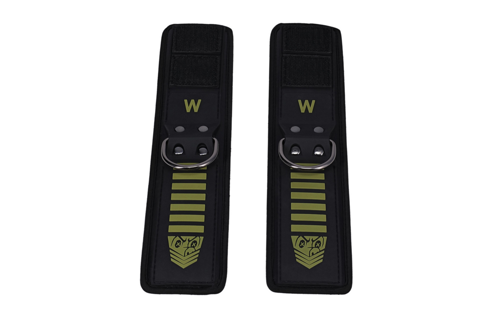 Tactical Wrist Cuffs Black/Green | Comfort & Durability