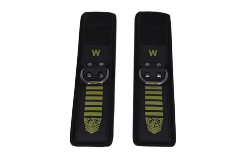 Tactical Wrist Cuffs Black/Green | Comfort & Durability