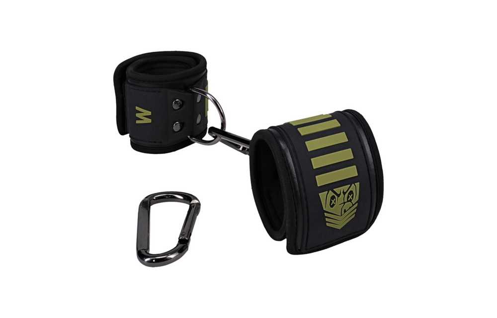 Tactical Wrist Cuffs Black/Green | Comfort & Durability