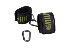 Tactical Ankle Cuffs Black/Green | Comfort & Adjustable