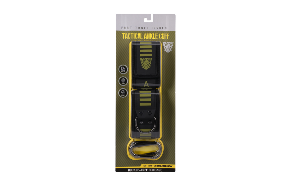 Tactical Ankle Cuffs Black/Green | Comfort & Adjustable