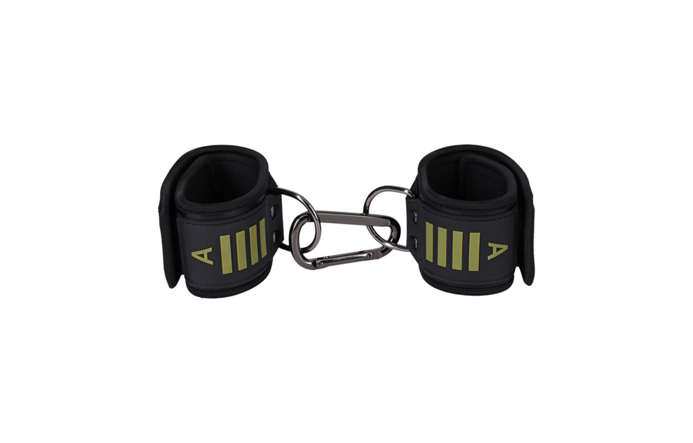 Tactical Ankle Cuffs Black/Green | Comfort & Adjustable