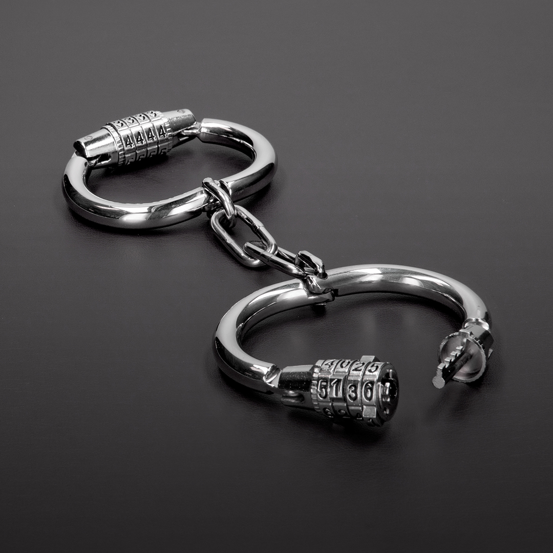 Handcuffs With Combination Lock | Strong & Stainless Steel