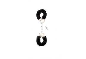 Plush Handcuffs Black | Safe & Exciting Fun