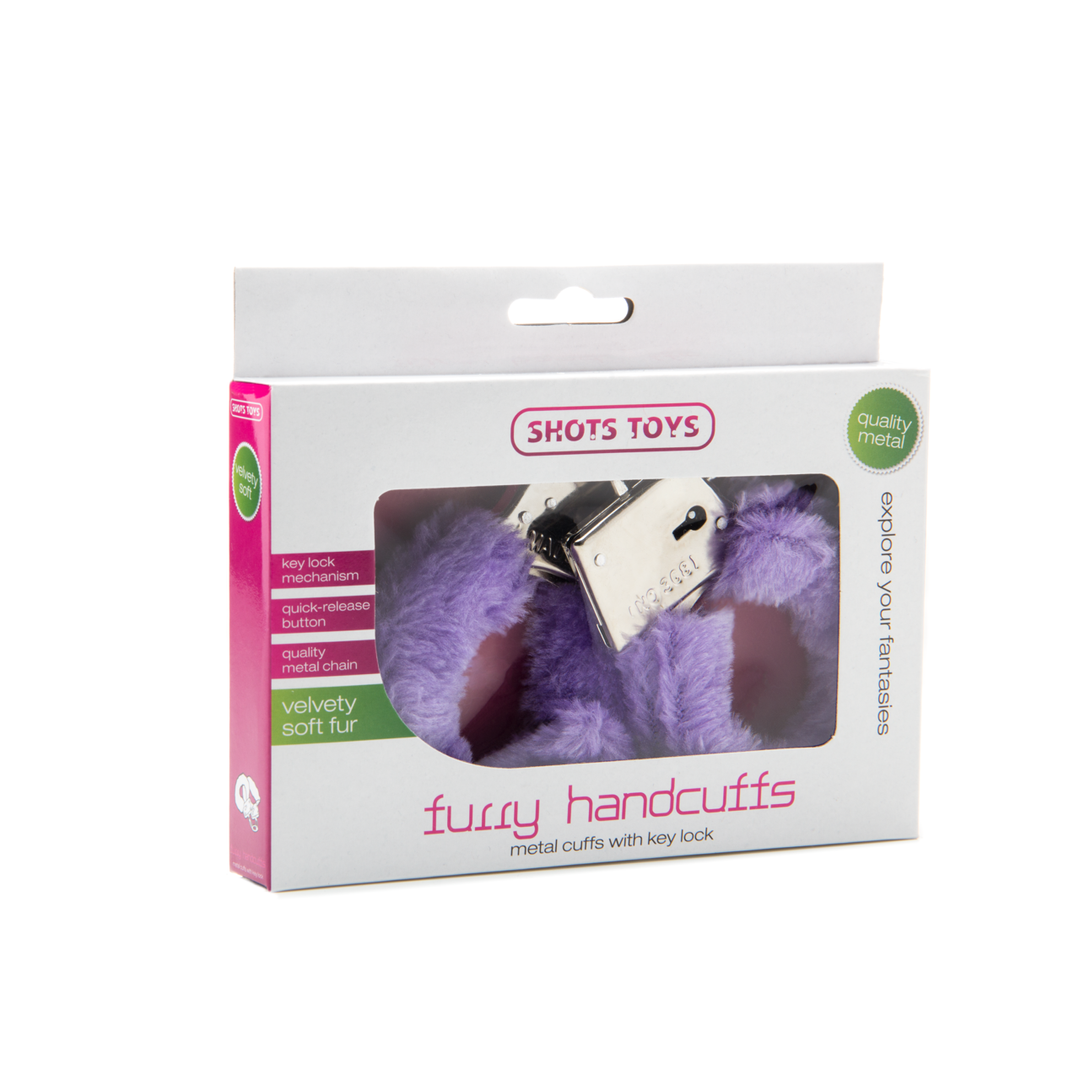 Fuzzy-Handschellen in Lila | Sexy & sicherer Spaß mit Shots Toys