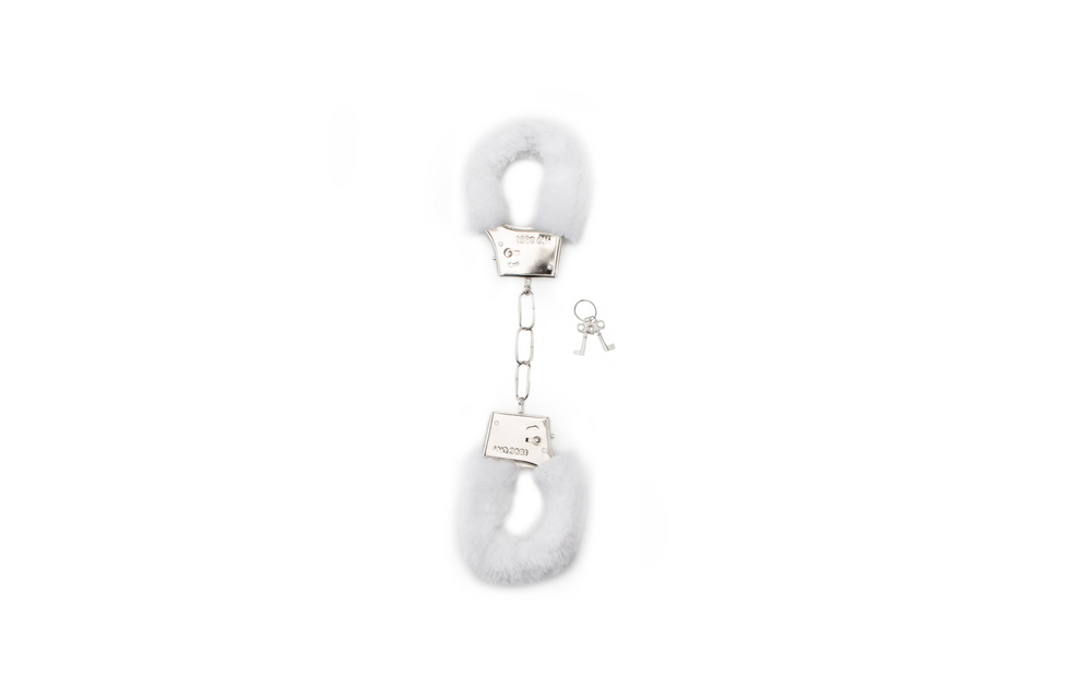 Fluffy Handcuffs White | Comfort & Excitement | Shots Toys