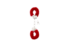 Fur Handcuffs Red | Safe & Playful Fun | Shots Toys