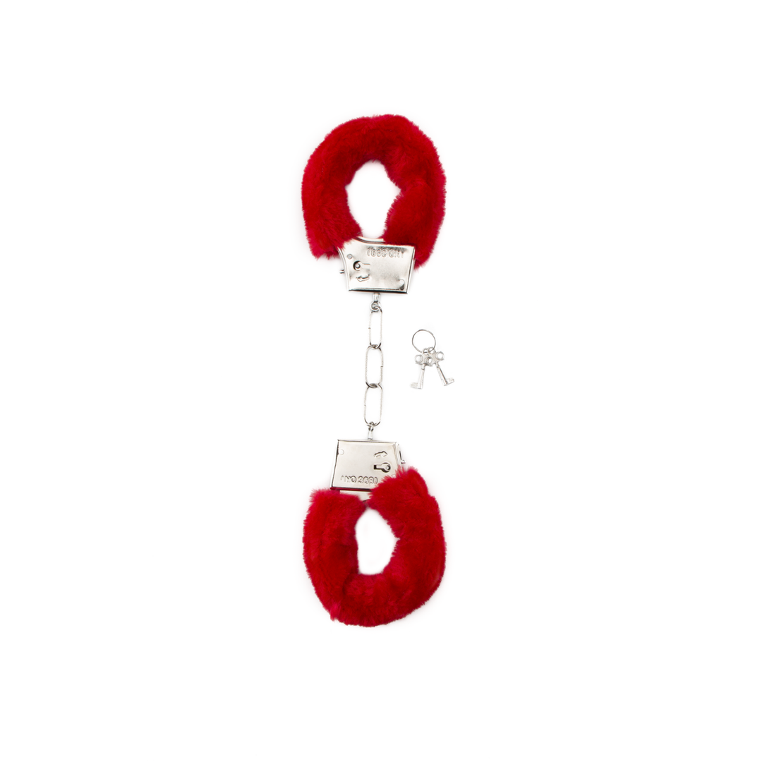 Fur Handcuffs Red | Safe & Playful Fun | Shots Toys
