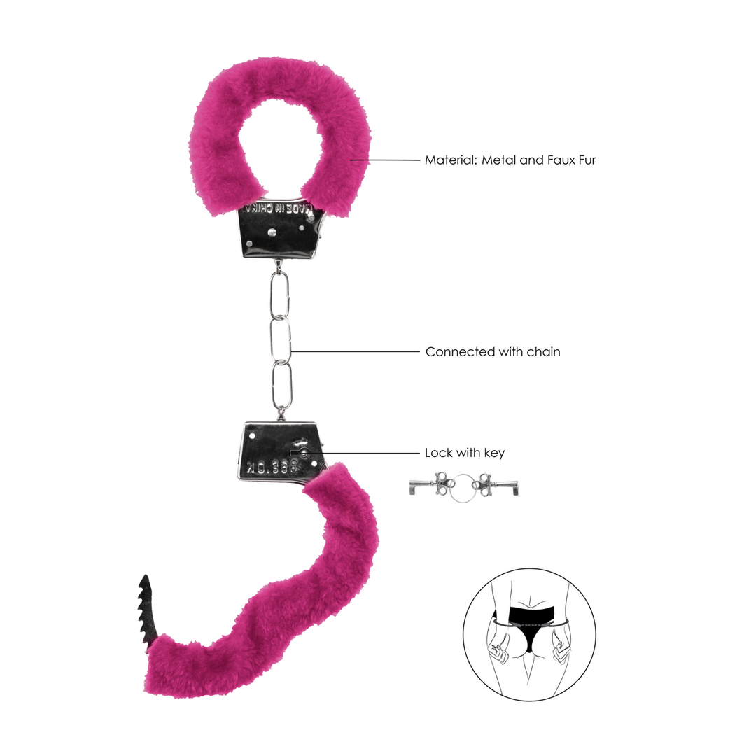 Beginner's Fur Handcuffs – Playful & Safe Fun!