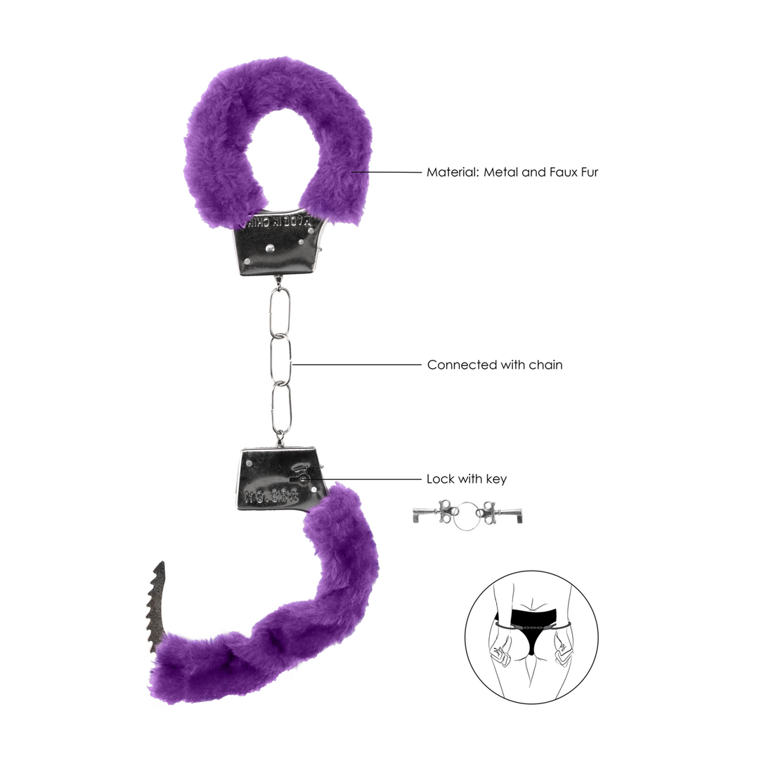 Beginner's Fur Handcuffs – Playful & Safe Fun!