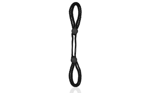 Verstellbare schwarze Seil-Handschellen für BDSM-Spiele