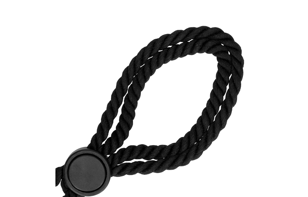 Verstellbare schwarze Seil-Handschellen für BDSM-Spiele