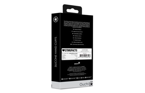 Silicone Hand Cuffs - Black