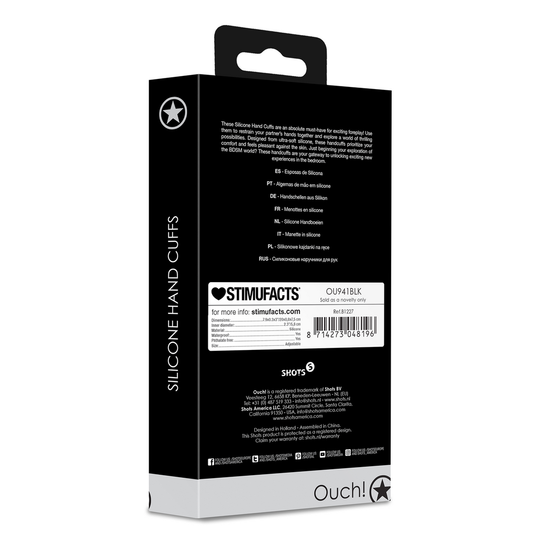 Silicone Handcuffs Black – Comfort & Excitement for Beginners