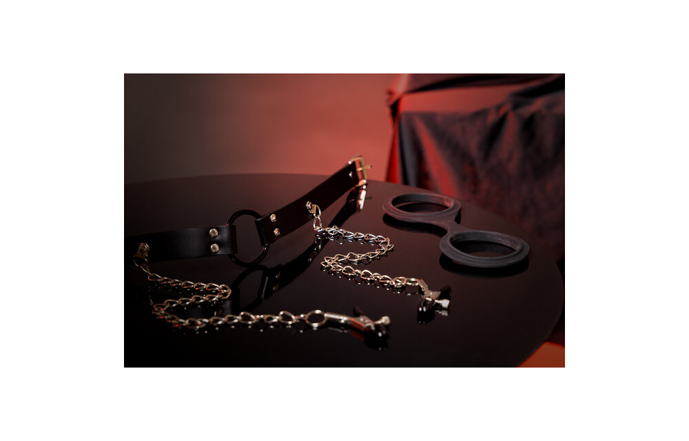 Silicone Hand Cuffs - Black