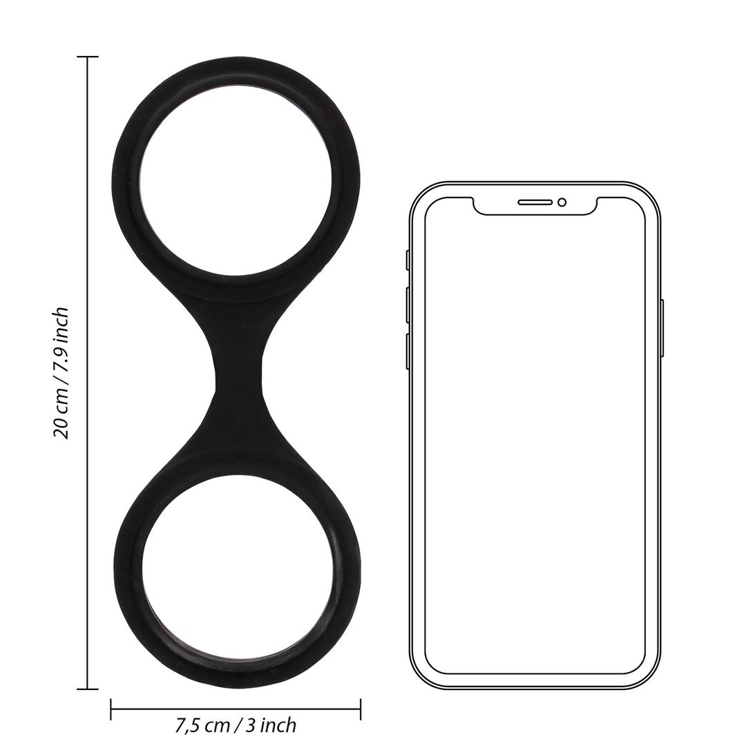 Silicone Hand Cuffs - Black