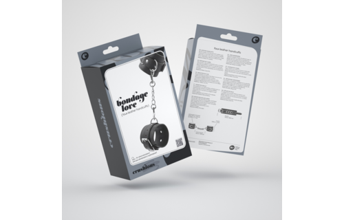 Bondage Love Schwarze Lederhandschellen – Stabil & verstellbar