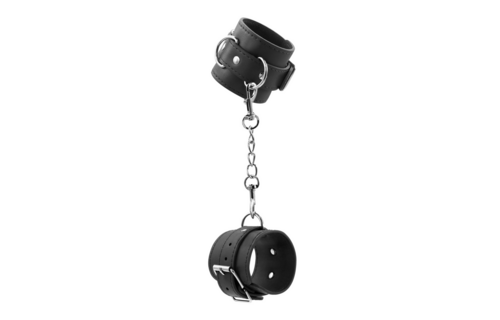 Bondage Love Schwarze Lederhandschellen – Stabil & verstellbar