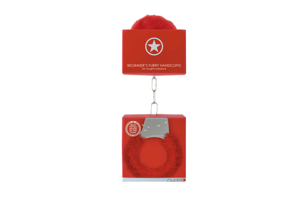 Beginnershandboeien Van Bont – Speelse Furry Boeien Rood