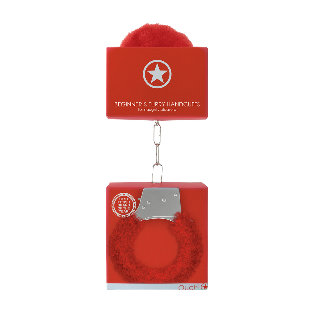 Beginnershandboeien Van Bont – Speelse Furry Boeien Rood