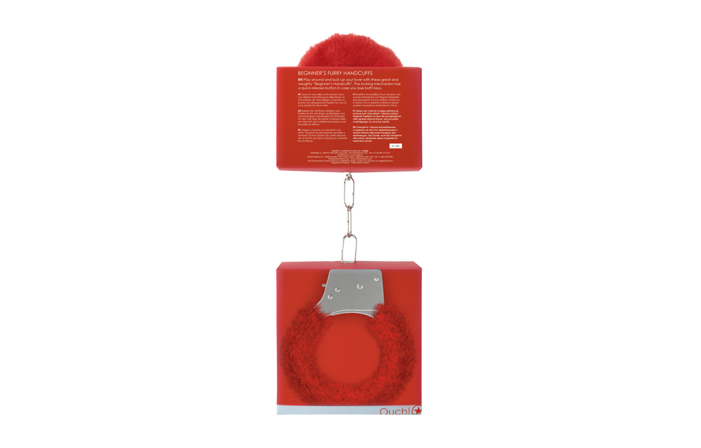 Beginner's Handcuffs From Bont – Playful Furry Cuffs Red