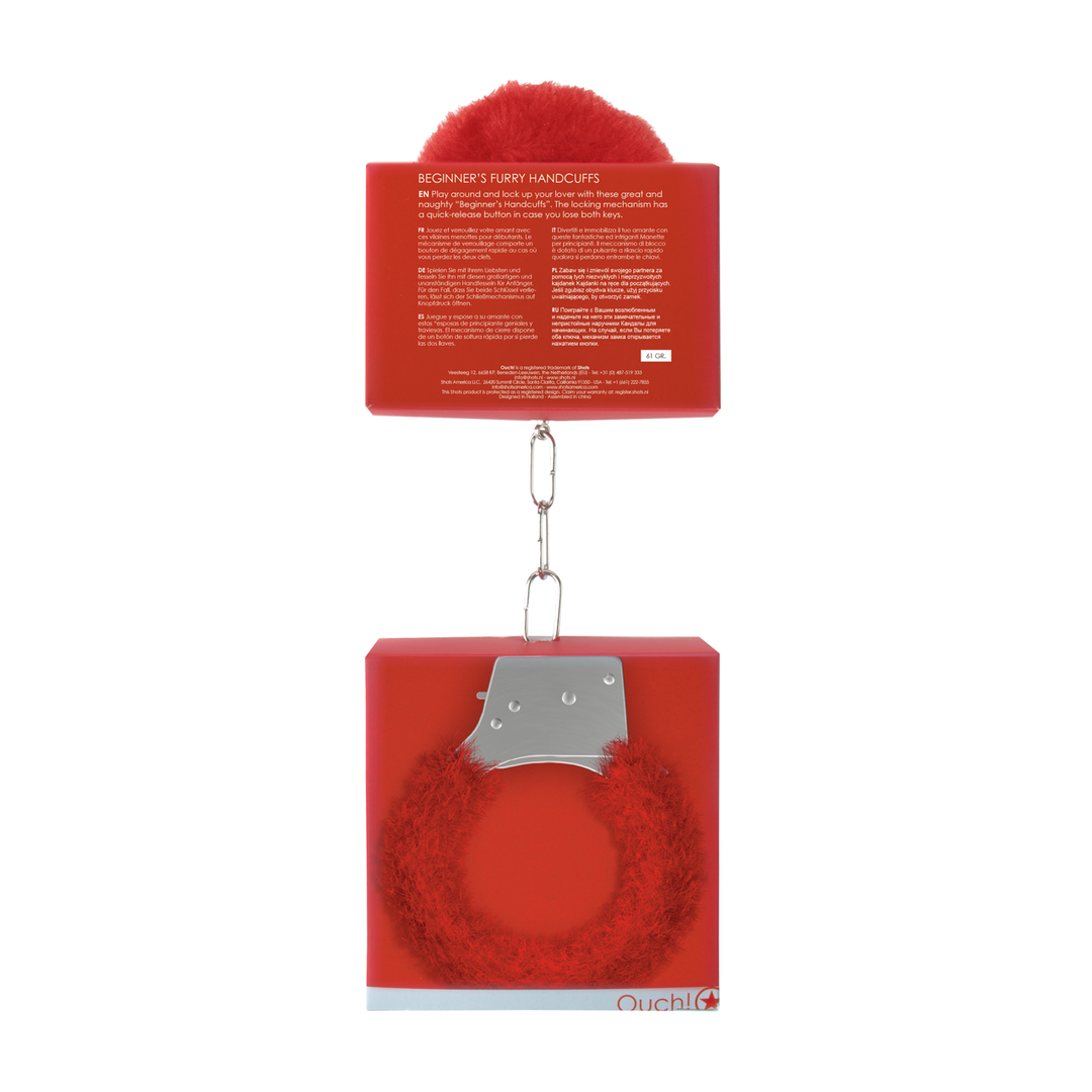 Beginnershandboeien Van Bont – Speelse Furry Boeien Rood