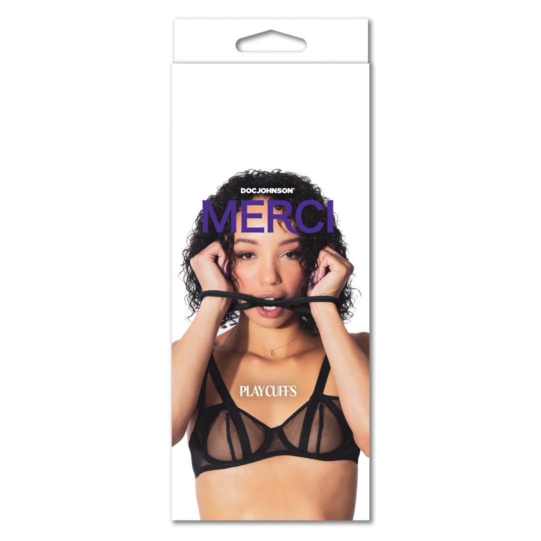 Silicone Play Cuffs Black - Comfortable & Safe Bondage