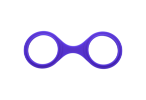 Play Cuffs Purple - Comfortable Silicone Bondage Cuffs