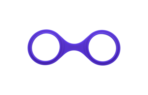 Play Cuffs Purple - Comfortable Silicone Bondage Cuffs