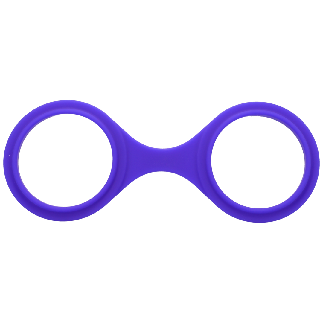 Play Cuffs Purple - Comfortable Silicone Bondage Cuffs